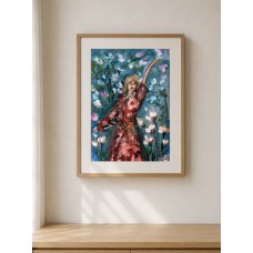 Dance. Blooming Gardens of the Homeland – Original Oil Painting by Marina Stognieva